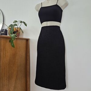 madden vivian black slinkybodycon ruched y2k grunge goth indie urban midi skirt